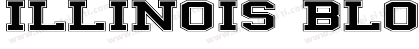 ILLINOIS block Regular字体转换